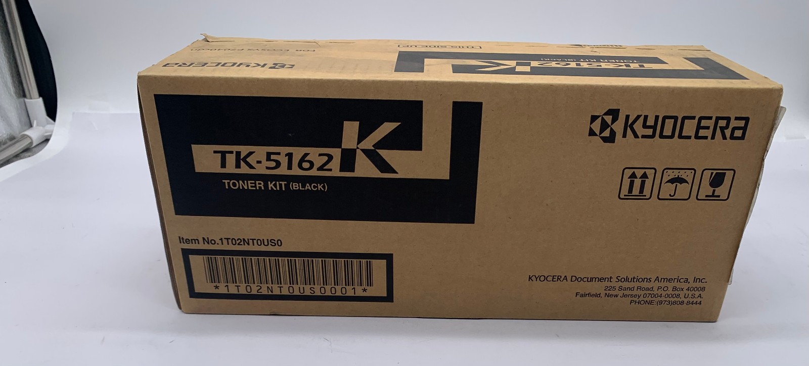Genuine Kyocera TK5162K (TK-5162K) Black Toner Cartridge, OEM
