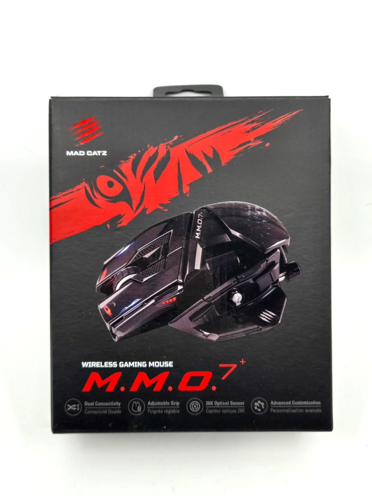 Mad Catz M.M.O. 7+ Wireless Gaming Mouse 26K DPI Optical 21 Programmable Button