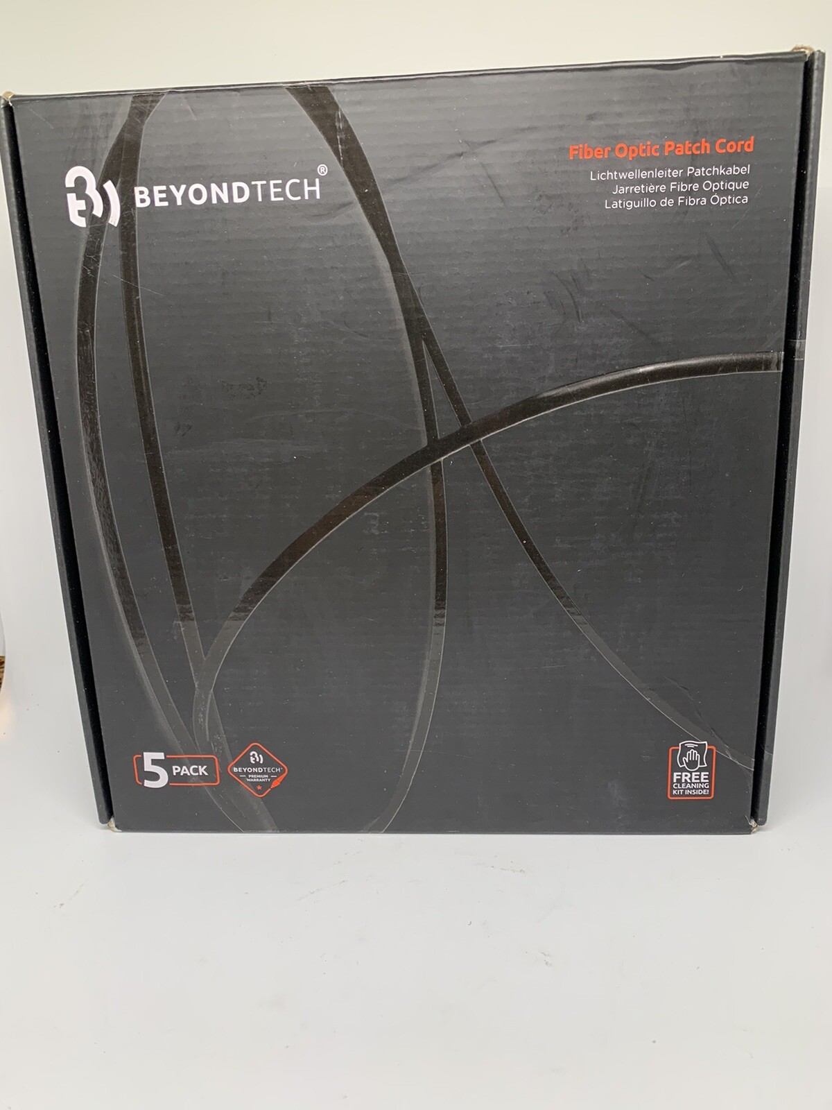 5-Pack BEYONDTECH Single Mode OS1 Duplex LC LC Fiber Patch Cable - 3m (9.84ft)