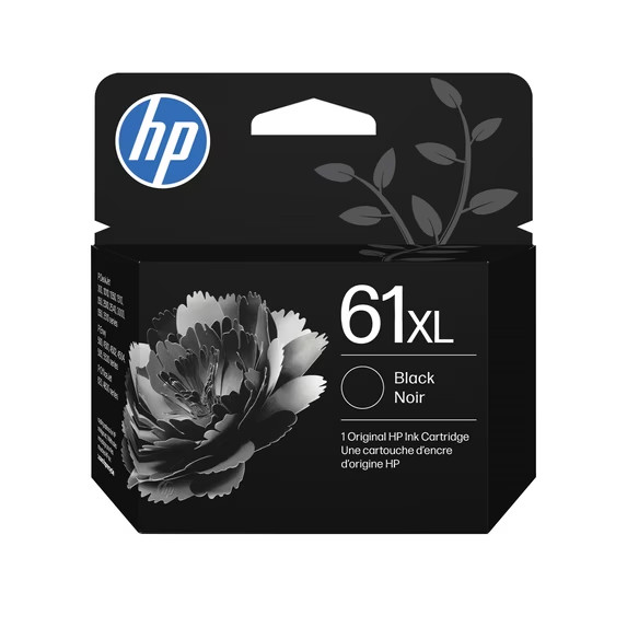 HP 61 XL Black Ink Cartridge High Yield OEM NEW in Perfect Sealed Unopened Box 