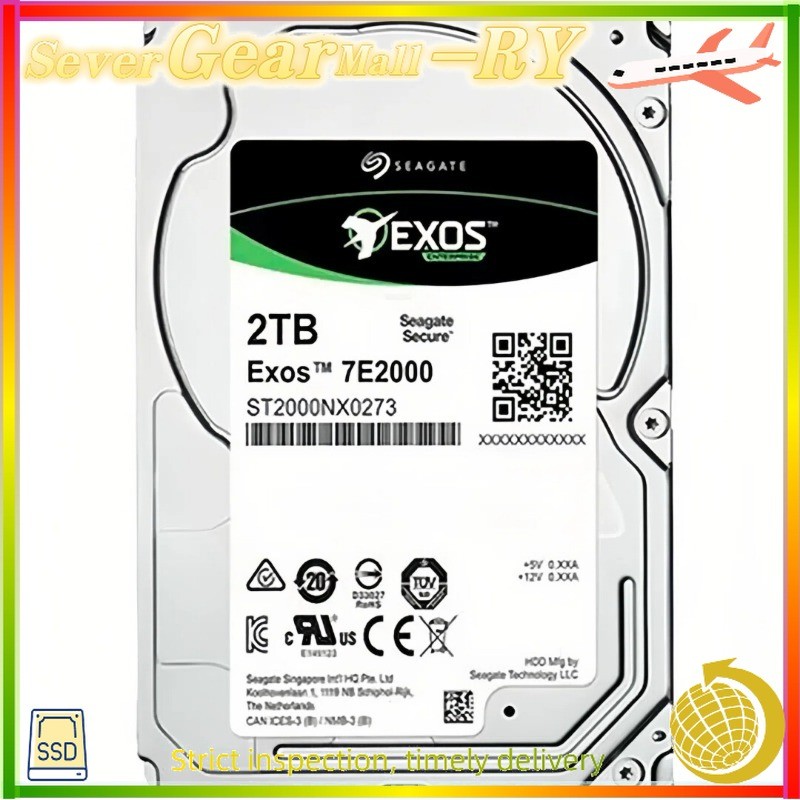 New FIT FOR SEAGATE EXOS ST2000NX0273 2TB 7200RPM SAS 12GB/s 128MB 2.5"HDD