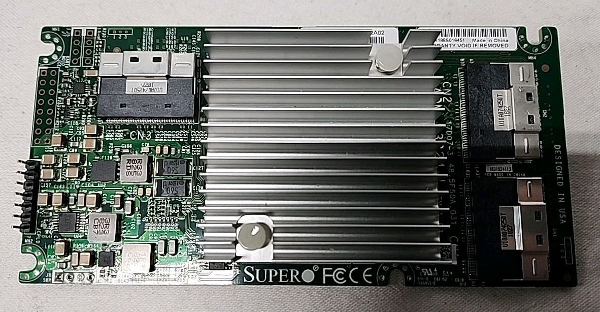 SuperMicro 24-Port 12Gb/s PCIe SAS3 Mezzanine Card P/N: AOM-S3224-L Tested