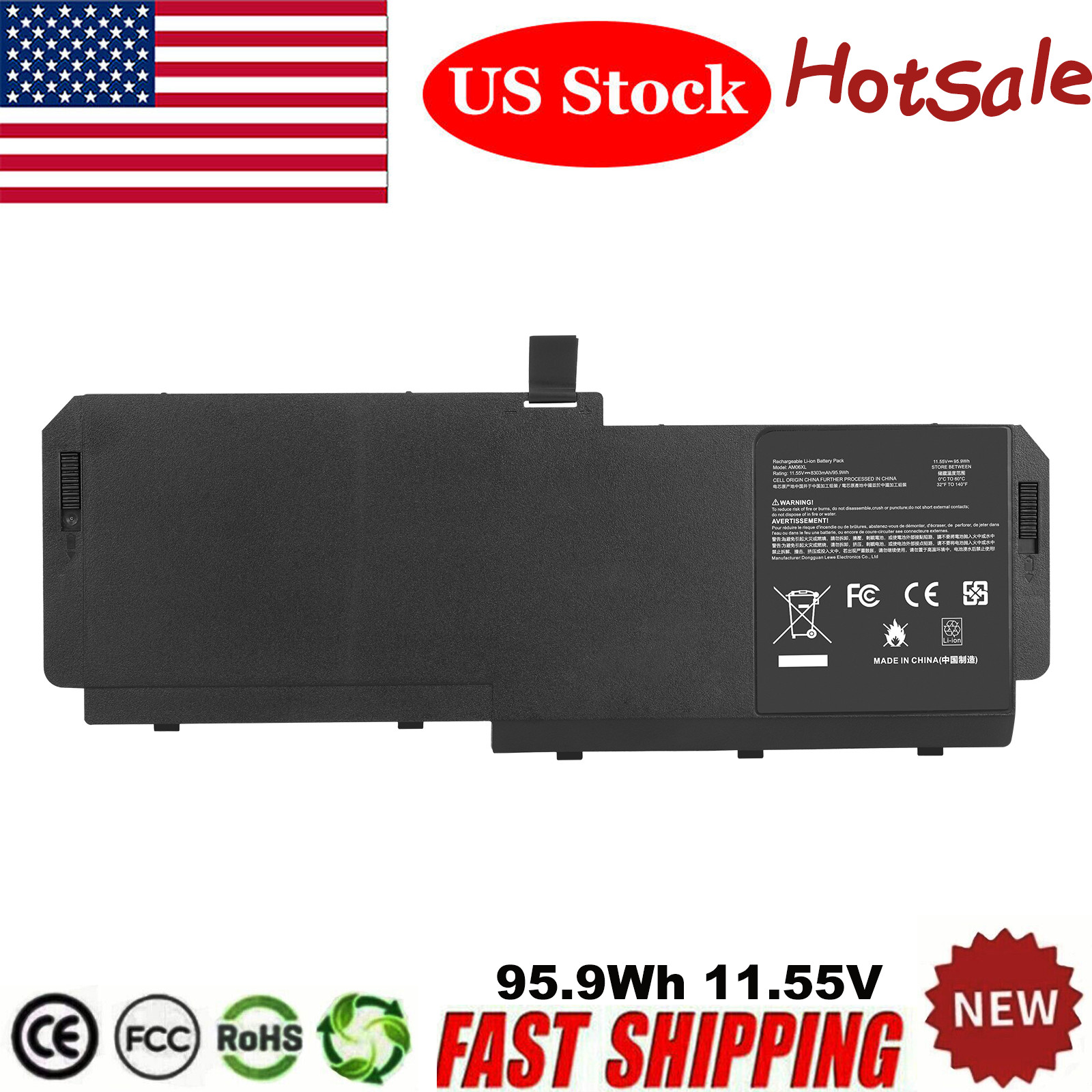 AM06XL AMO6XL Battery For HP ZBook 17 G5 17 G6 L07044-855 HSN-Q12C 95.9Wh 11.55V