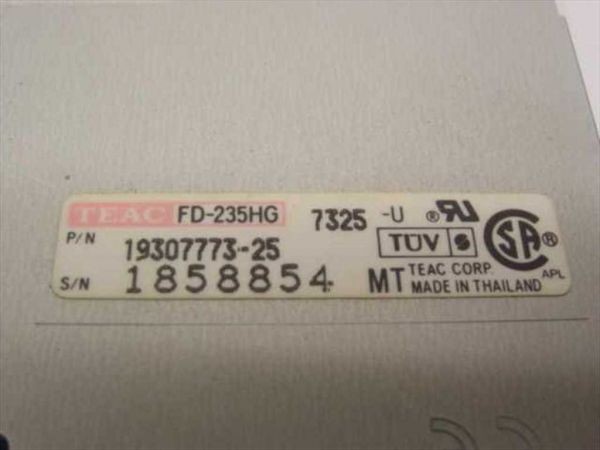 Fdd 3.5 1.44mb 19307773-25 fd-235hg 7325-u, 141087-105, 160788-201