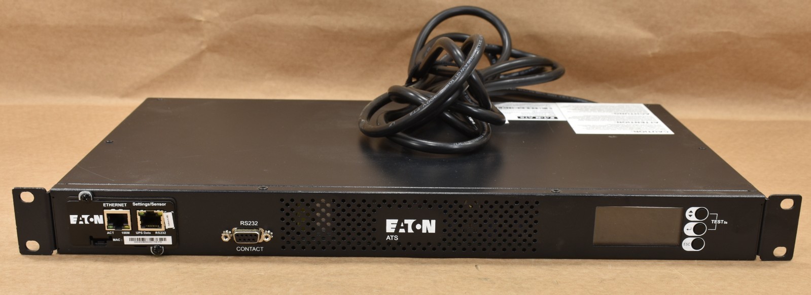Eaton EATS115 120V 12A Single-Phase 10-Outlet PDU, W/ Rack Ears ,9001-5013-00P