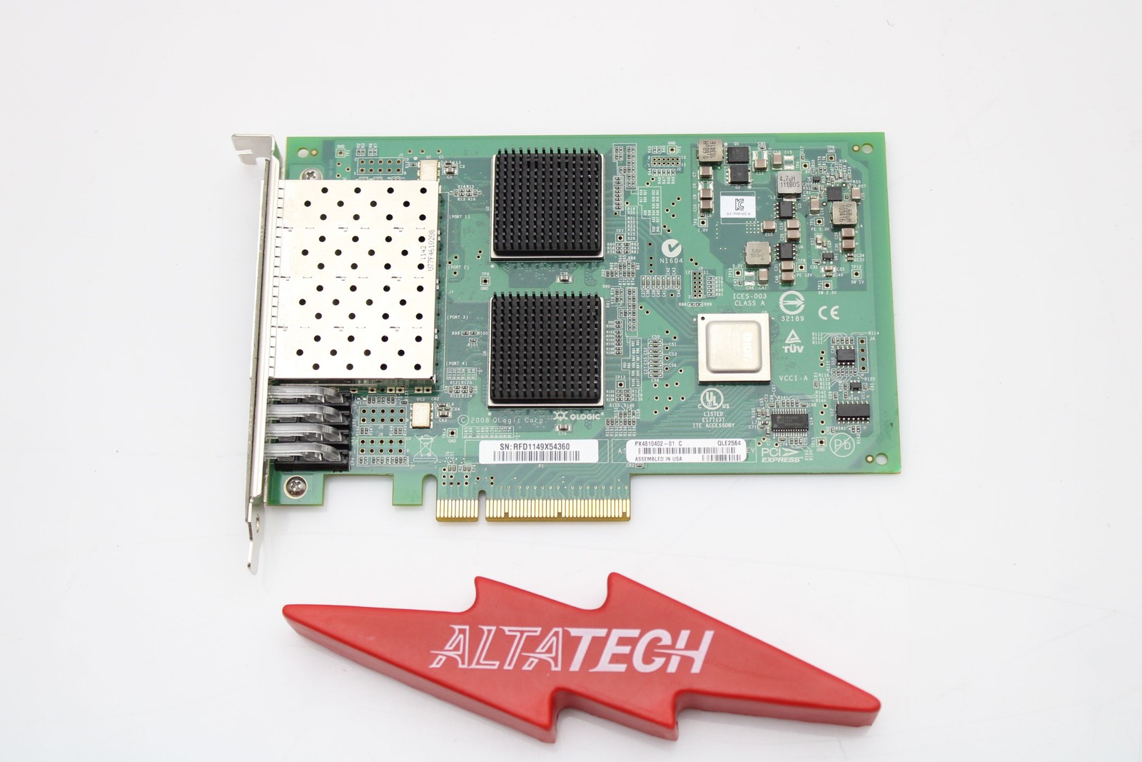 Dell 45GPC 8GB Quad Port PCI-E QLE2564 HBA Host Bus Adapter