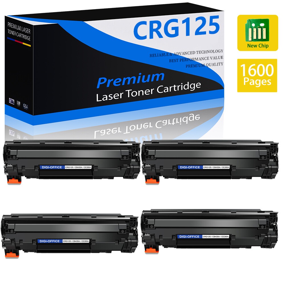 4PK CRG125 3484B001AA Toner Compatible for Canon 125 I-SENSYS LBP6020 LBP6020B