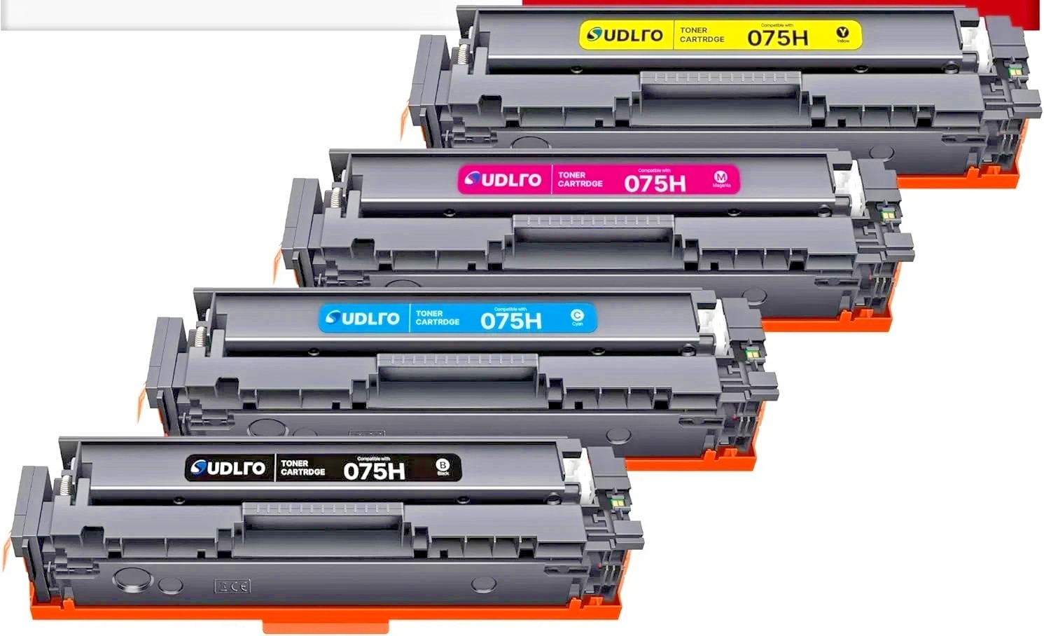 4 Pack CRG075H High Yield Toner Cartridges for Canon imageCLASS MF664Cdw MF665Cd