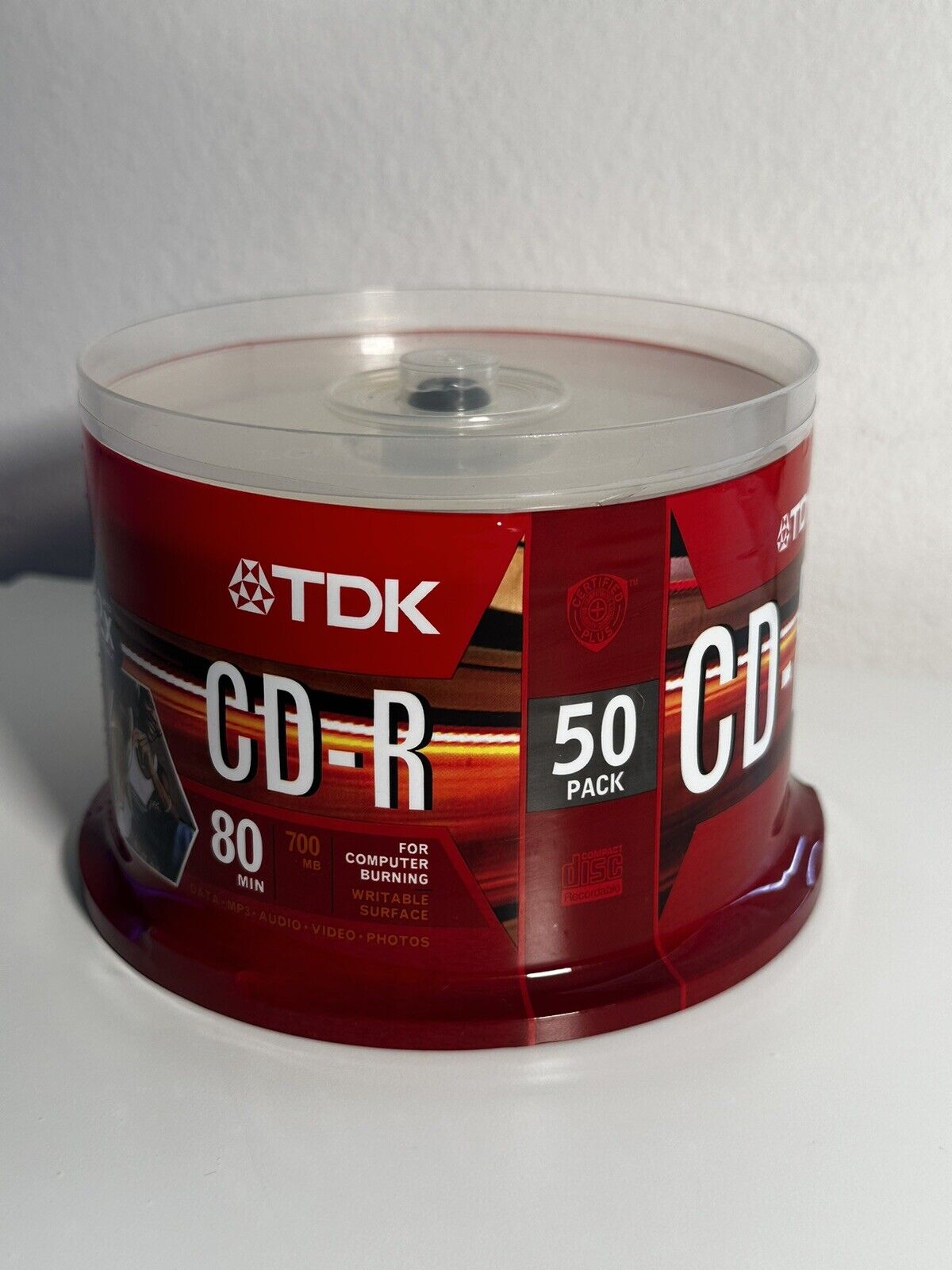 TDK CD-R New 50 Pack Blank Data Computer Burning 48x 700mb 80 Min Recordable