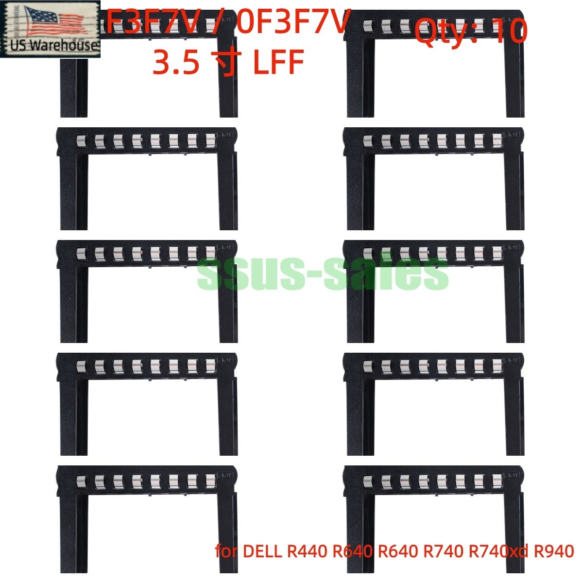 X10 0F3F7V 3.5 " LFF Hard Drive Bay Blank Filler For Dell PowerEdge Gen14 Server