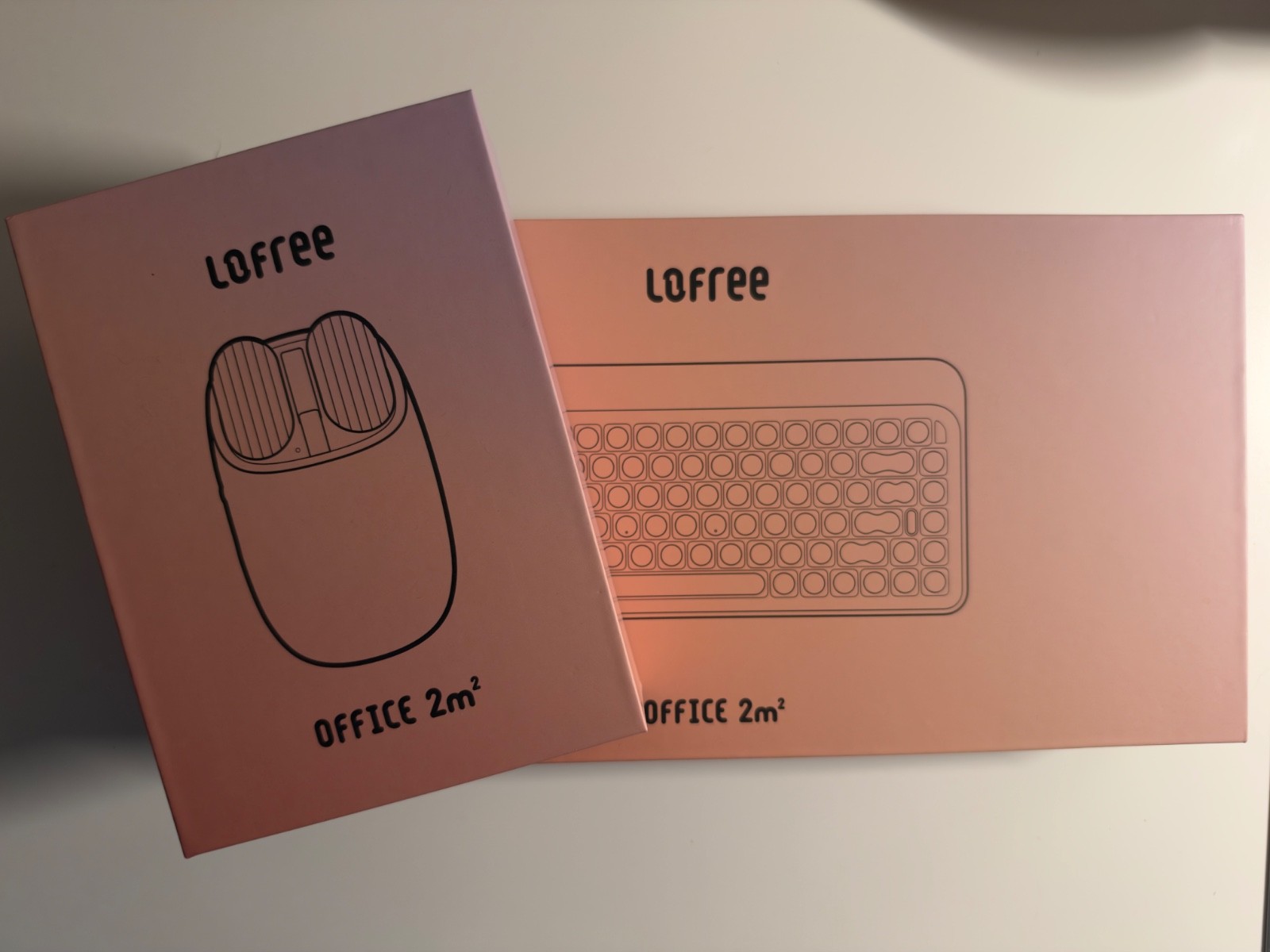 LOFREE Sugar Color 70s Mechanical Keyboard + Wavy Chips Wireless Mouse Set