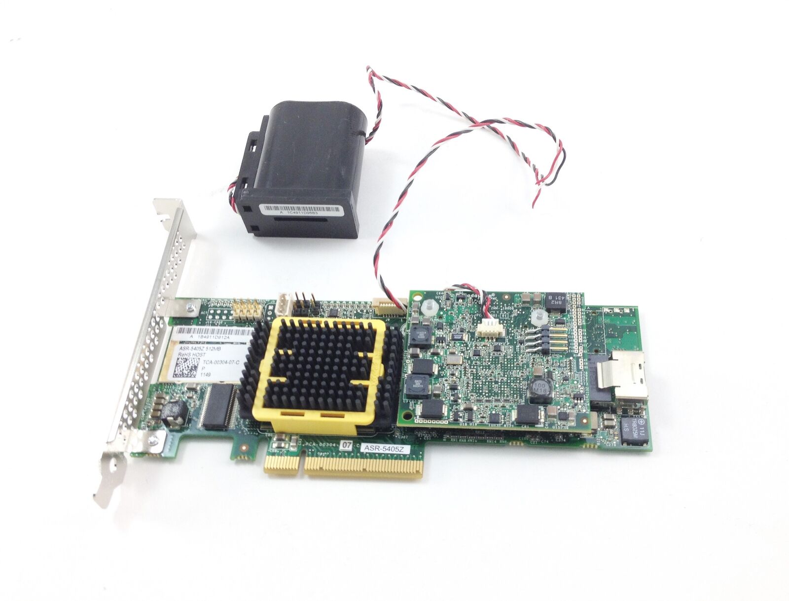 ASR-5405Z Adaptec 4-Port SATA/SAS PCI-E Raid Controller w/ 512mb Cache & Battery