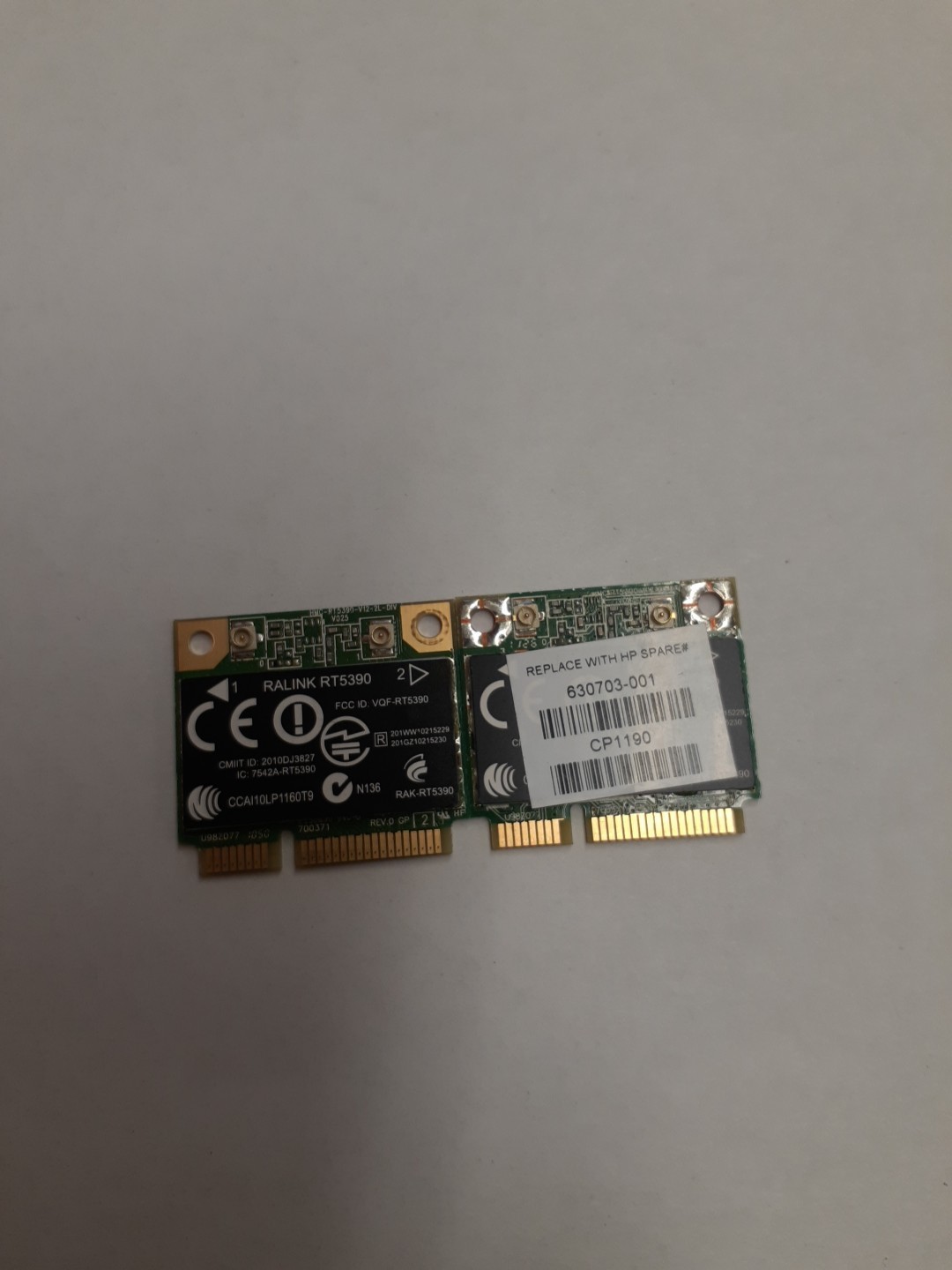 2x 691415-001 670691-001 630703-001 RALINK RT5390 HP OEM Mini PCI WiFi Card
