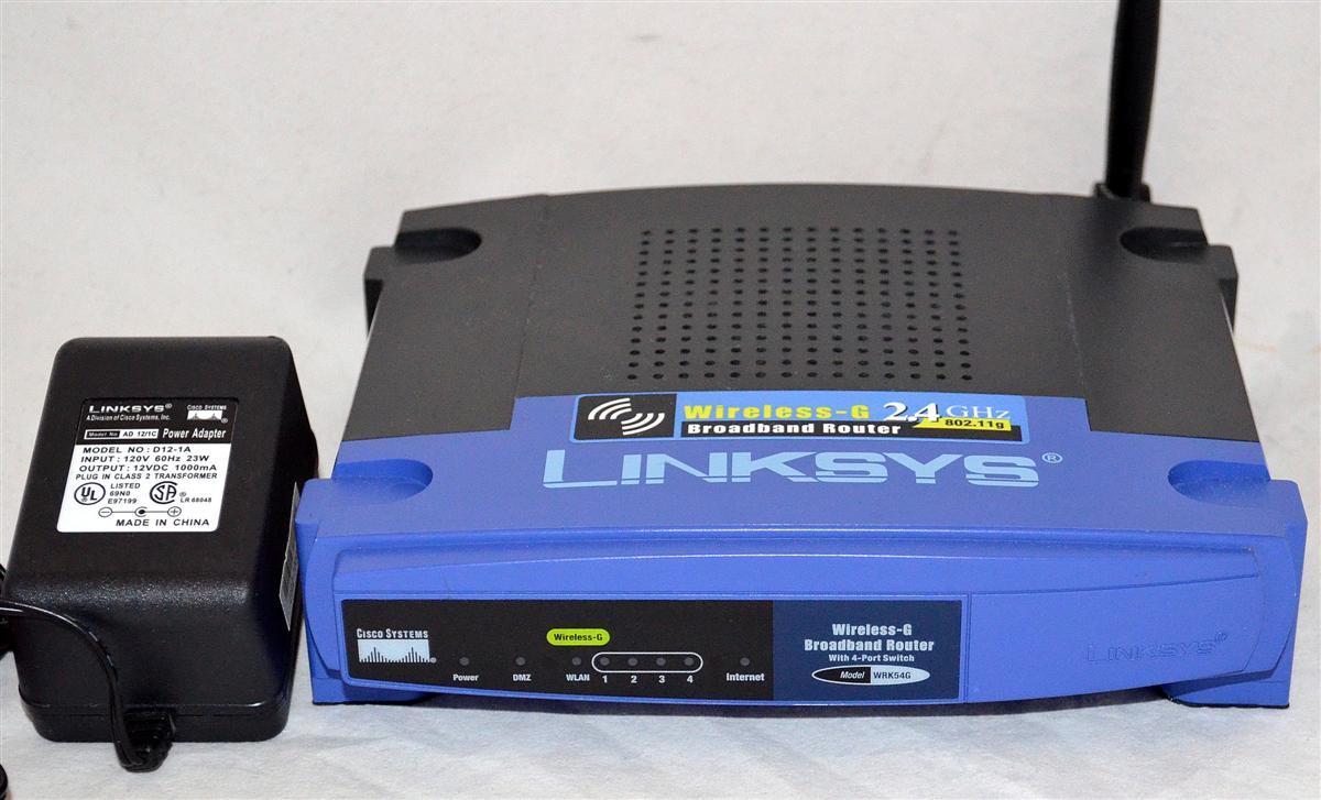Linksys WRK54G Version 1.1 Wireless G Broadband Router with 4-Port Switch