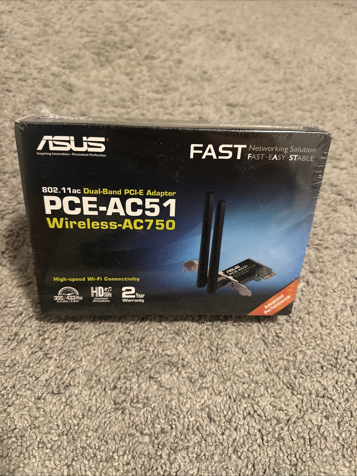 ASUS PCE-AC51 IEEE 802.11ac Wi-Fi Adapter for Desktop Computer
