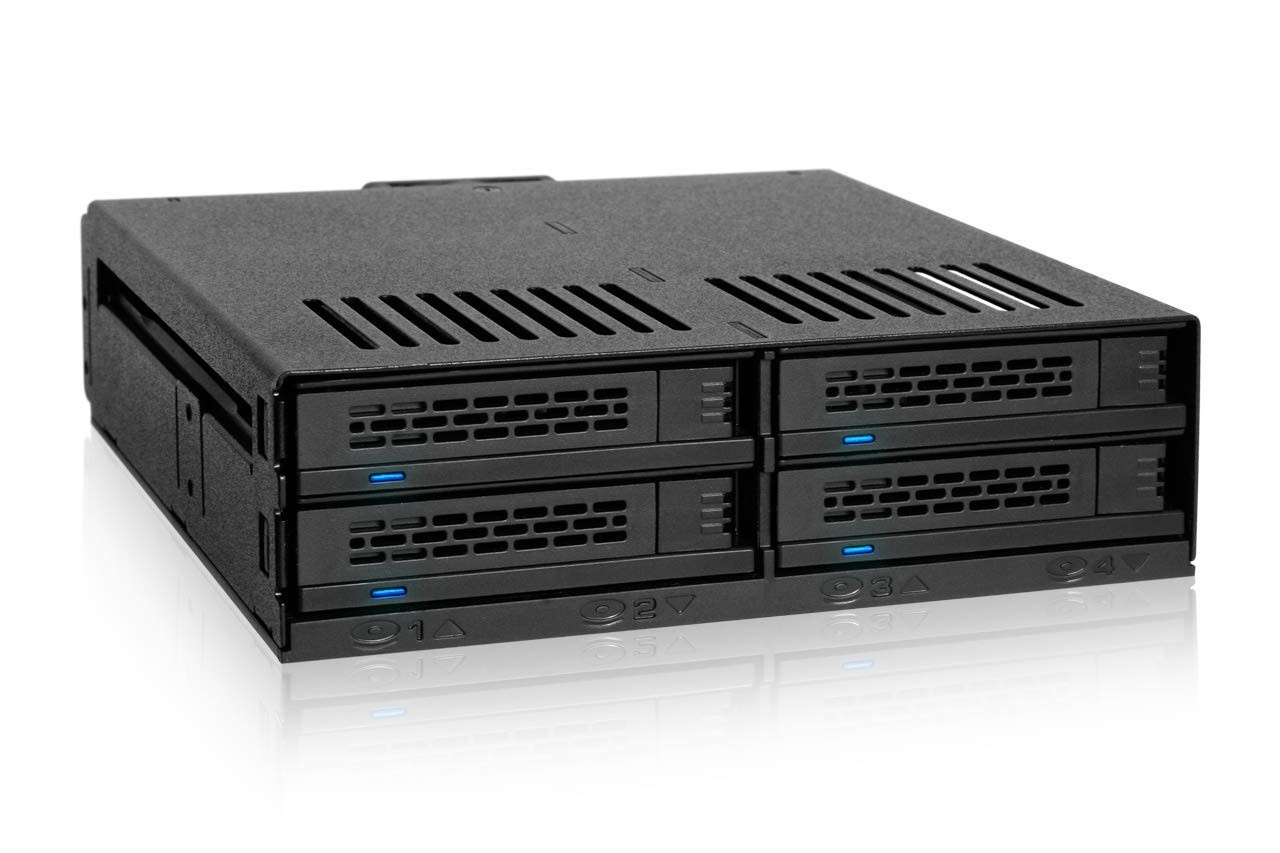 Icy Dock MB324SP1B 4-Bay 2.5" SATA/SAS Enclosure - Black