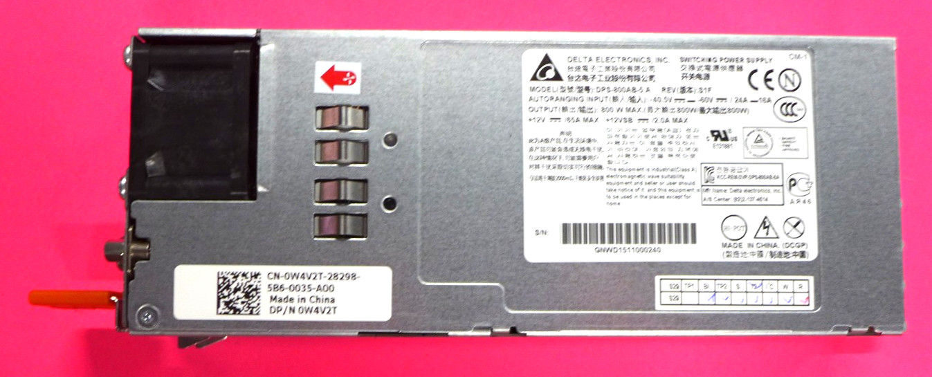 NEW Delta Electronics DPS-800AB-5 A 800W Switching Power Supply Kit Dell W4V2T