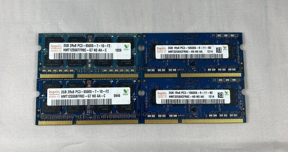 Hynix 8GB PC3-8500S/10600S (4x2GB) Kit