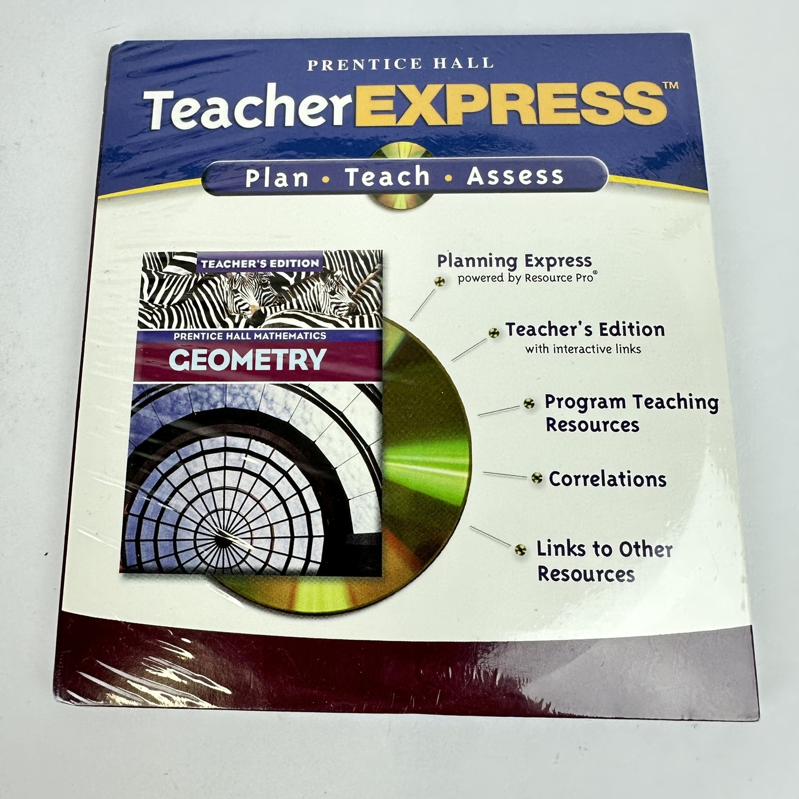 Prentice Hall TeacherEXPRESS Geometry Software CD-ROM Windows Mac 2004 NEW