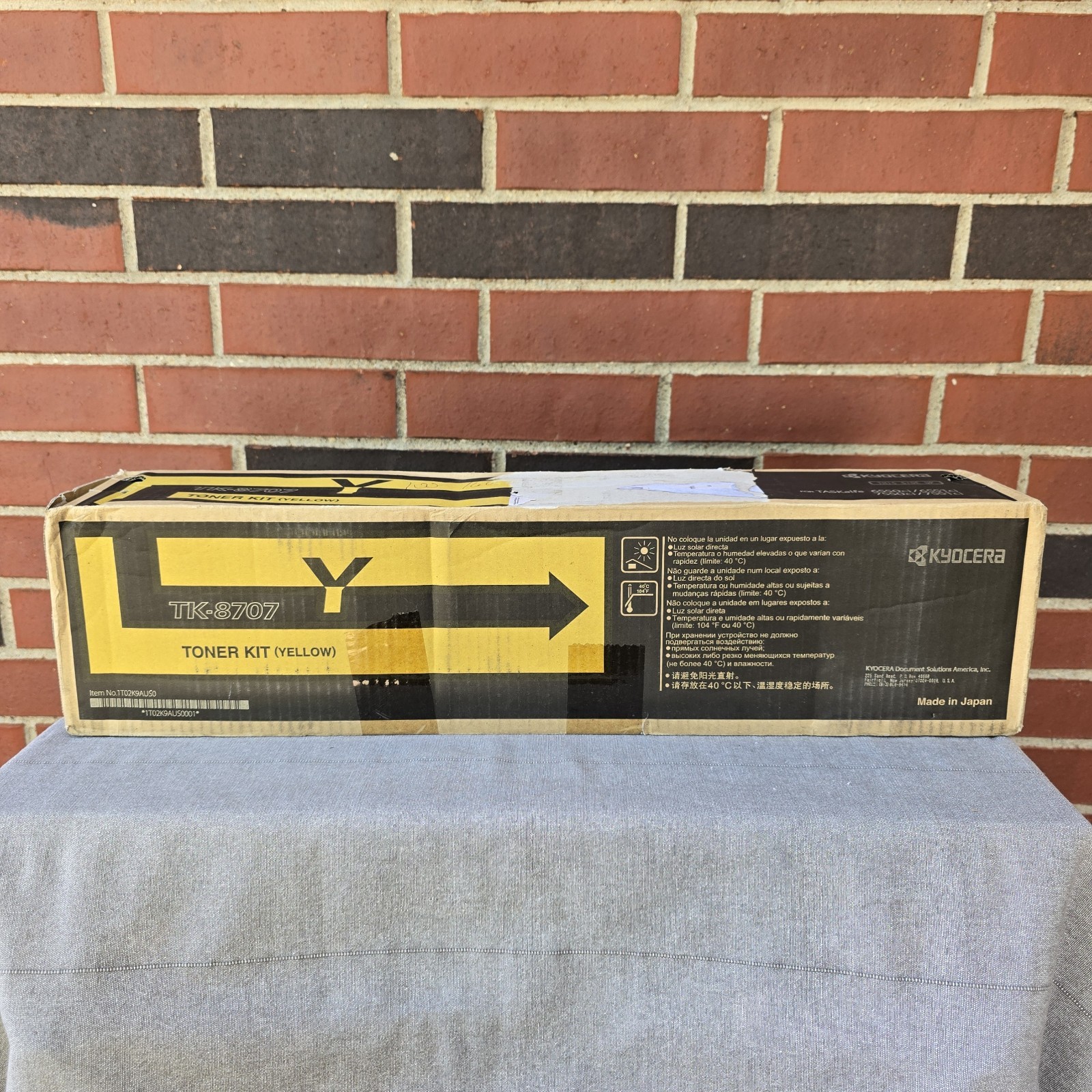 SEALED Genuine Kyocera TK-8707Y Taskalfa 6550 Yellow Toner