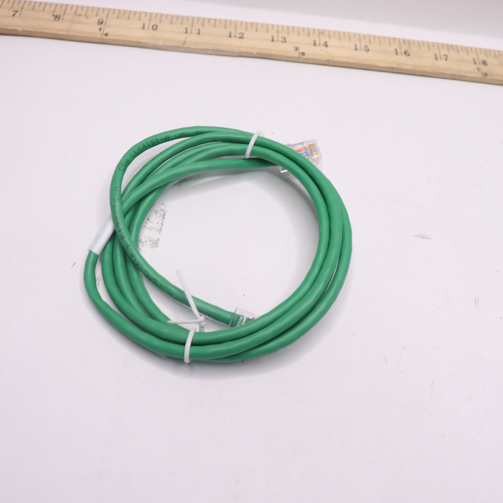 Quiktron Cat 5e Patch Cable Non Booted Copper Green 5' 75056