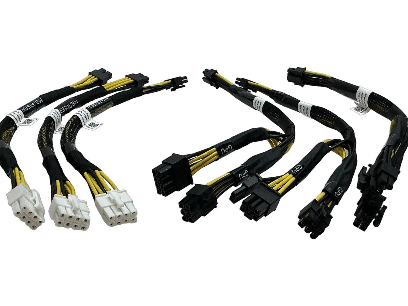 TR5TP 4VPD3 NEW Dell PowerEdge R740 GPU Riser Cable w/Power Cable Kit 6 CABLES
