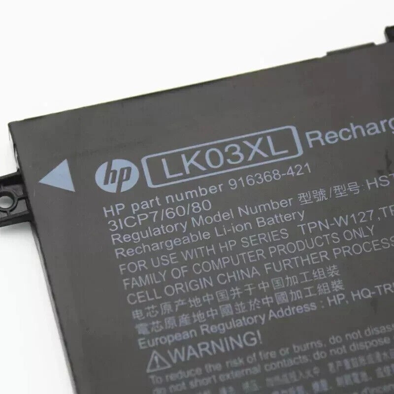 Original 55.8Wh LK03XL 916814-855 Battery for HP Envy x360 916368-421 L09281-855