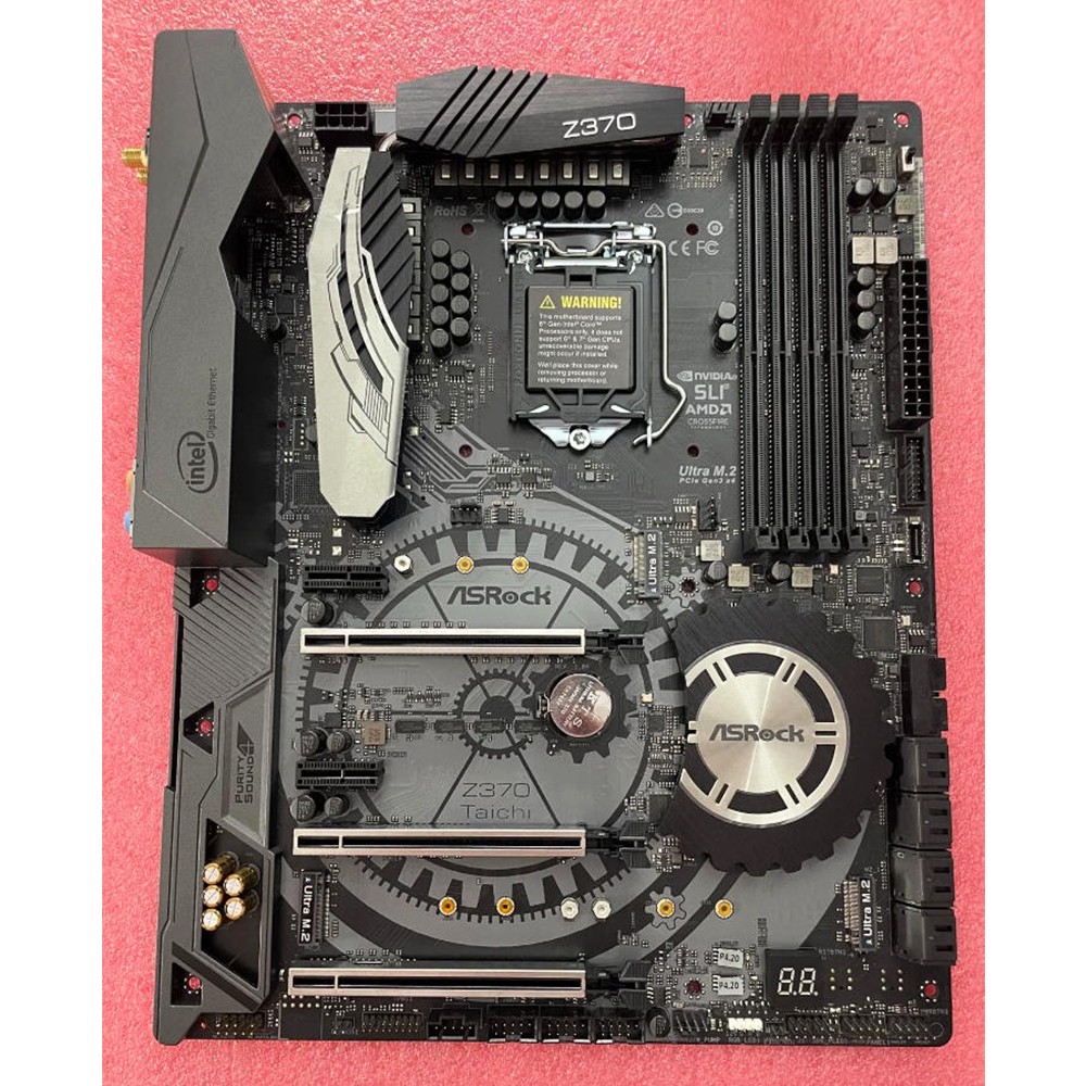 For ASRock Z370 TAICHI Motherboard LGA1151 DDR4 3*M.2 8*SATAIII Mainboard