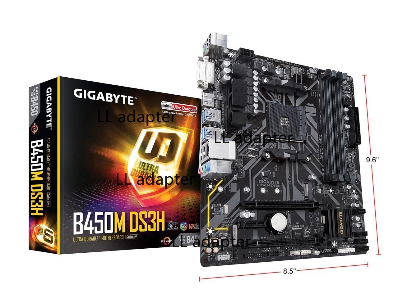 GIGABYTE B450M DS3H AMD Ryzen AM4 HMDI/DVI Micro ATX AMD Motherboard