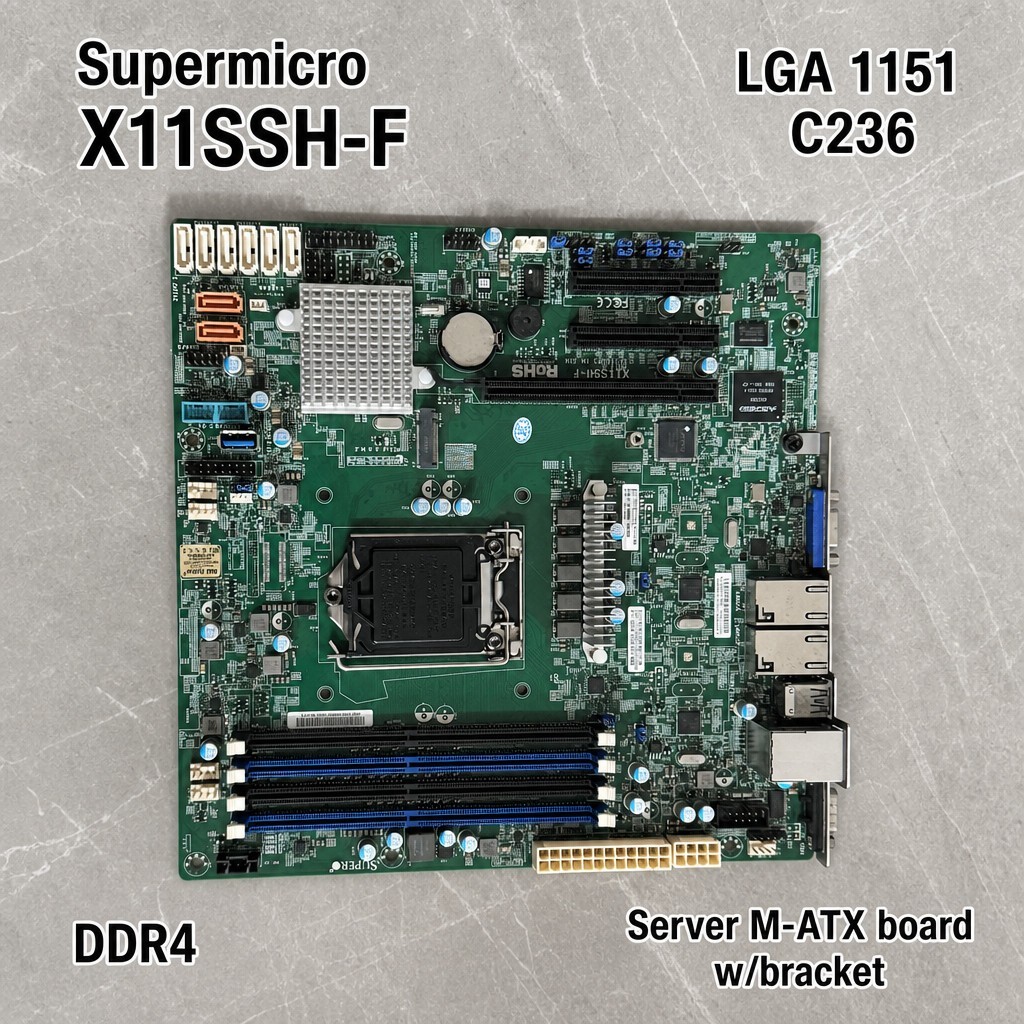 Supermicro MBD-X11SSH-F LGA 1151 Intel C236 DDR4 Server M-ATX Motherboard