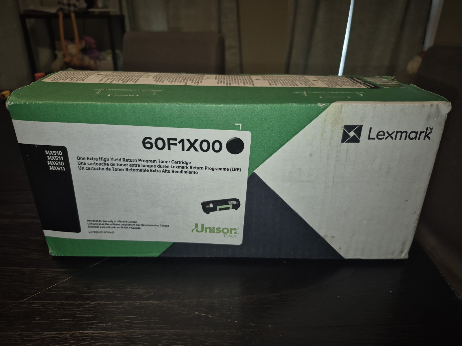 Genuine Lexmark 60F1X00 Black Toner Cartridge New & Sealed 