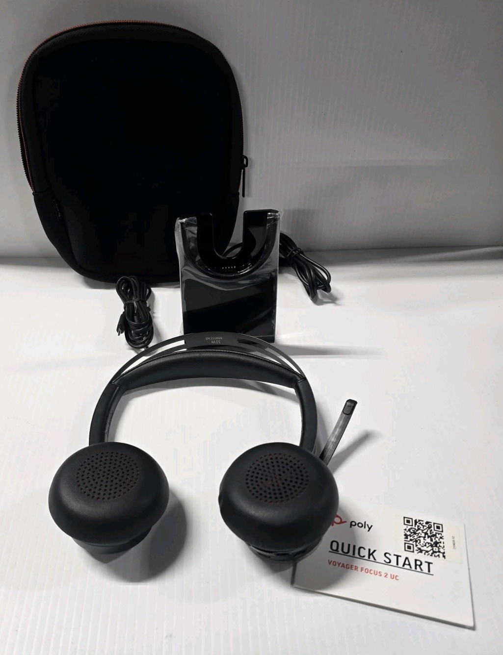 Poly Plantronics Voyager Focus 2 UC with Stand (Bluetooth Headset) Focus2