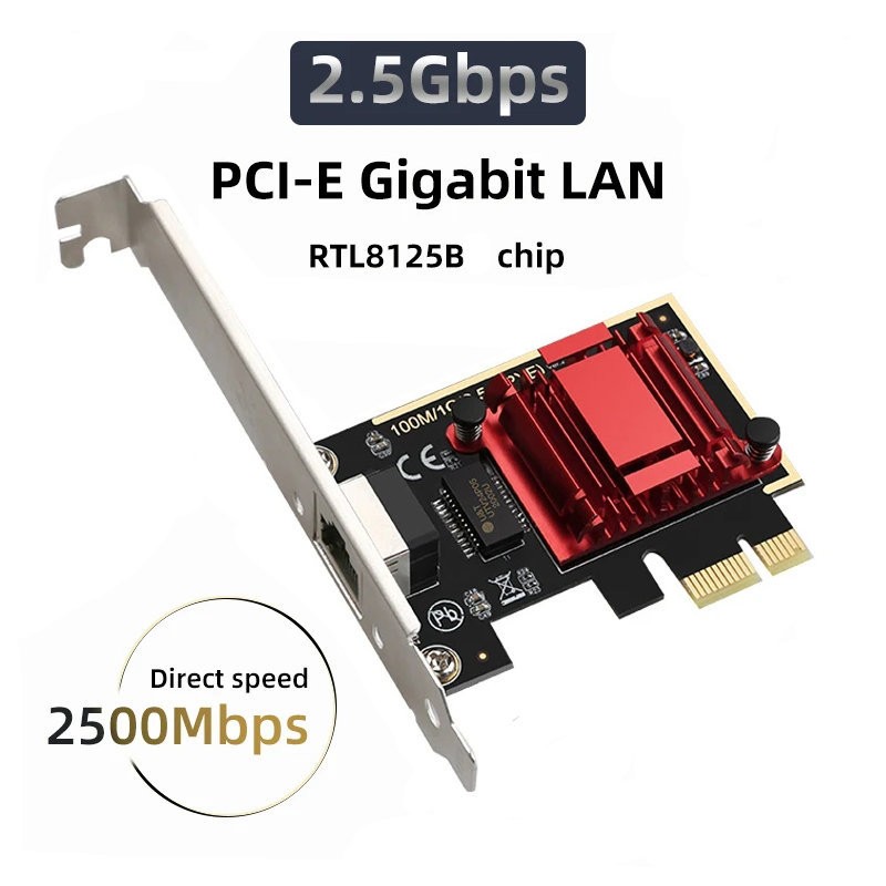 2.5G PCIE to Gigabit wired network port 2500M diskless supports PXE