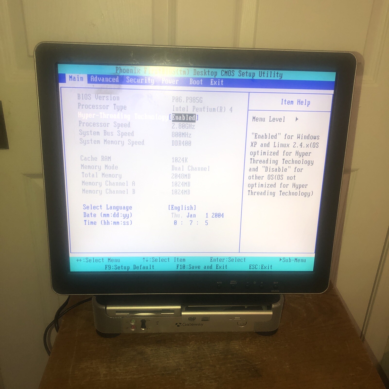 Gateway Profile 5.5 All In One (Intel Pentium 4) No Hard Drive