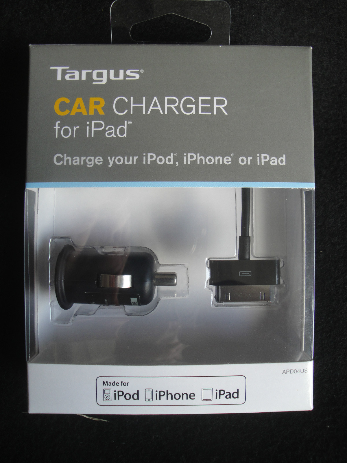 Targus  Mobile Car Charger  Apple IPHONE 3 3G  4 4S IPAD IPOD  Brand New 2.1 amp