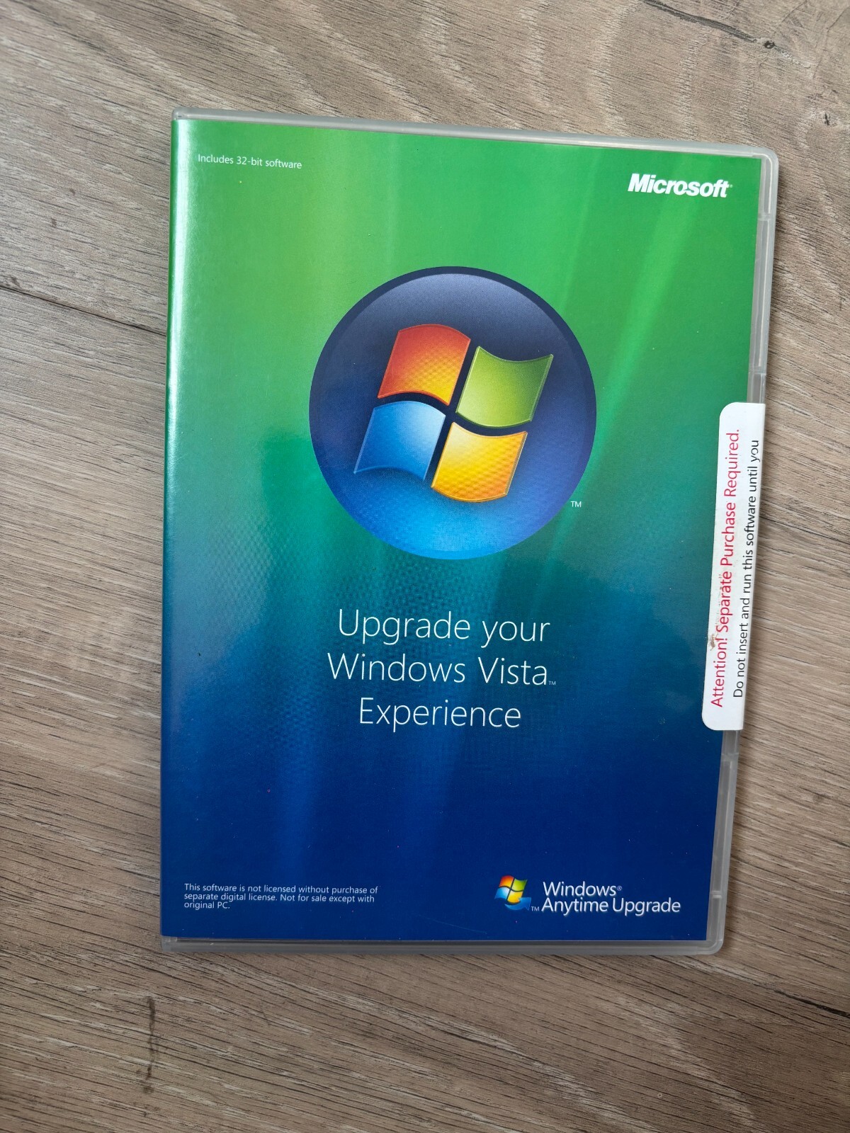 Sealed vintage collector software - Upgrade your Windows Vista Experience