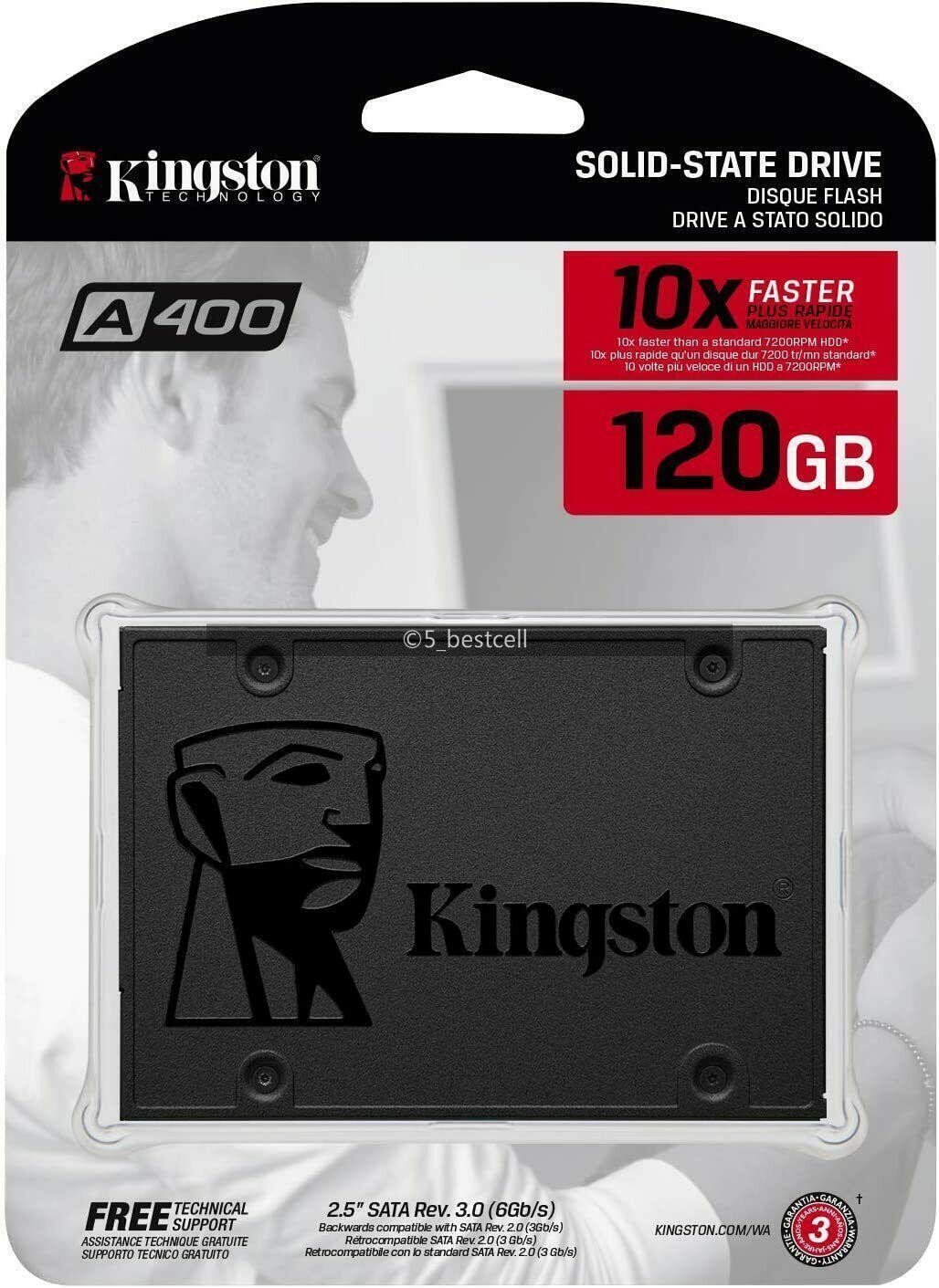 Kingston SSD A400 2.5" 120GB/240GB/480GB/960GB SATA3 Solid State Drive Lot