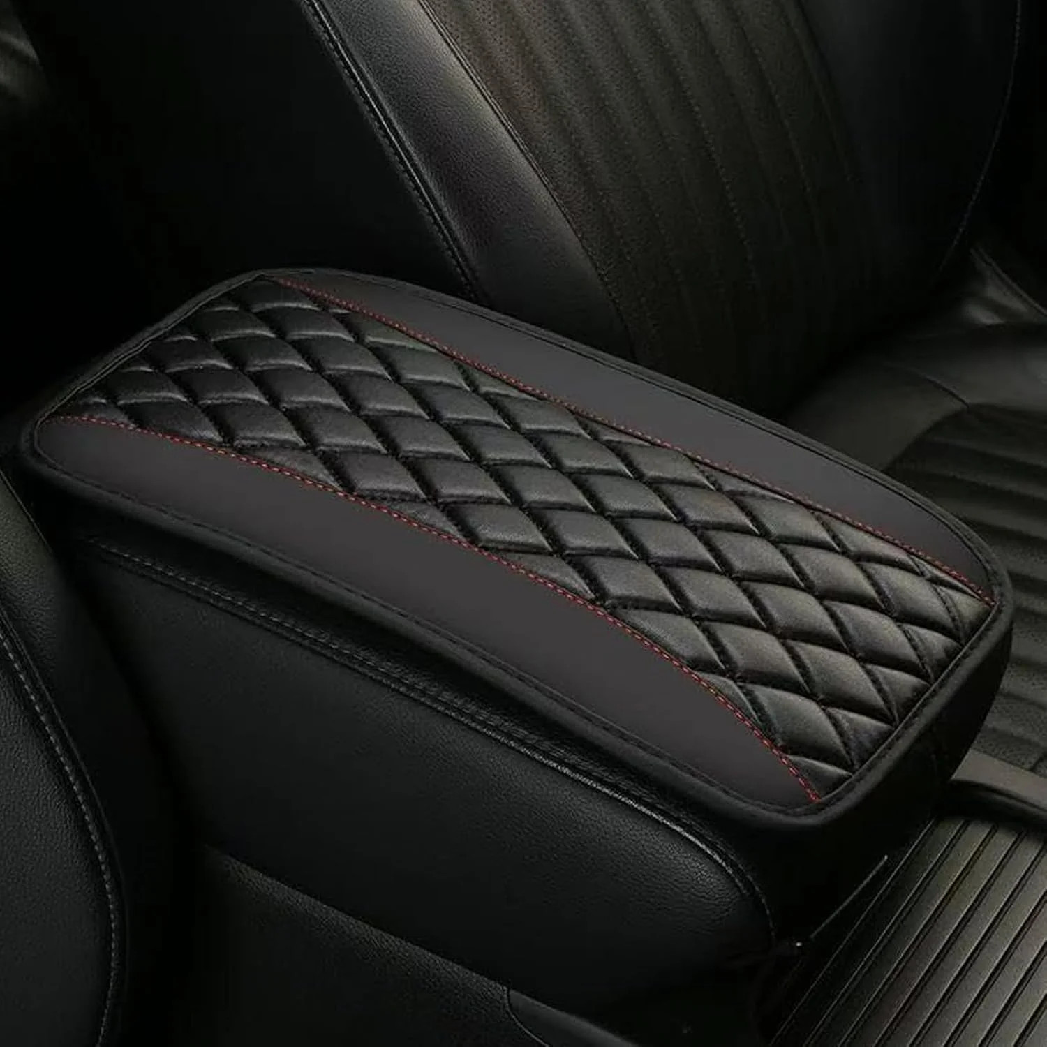 Leather Car Center Console Cover for 2025 2026 Chevy Equinox, Armrest Seat Box
