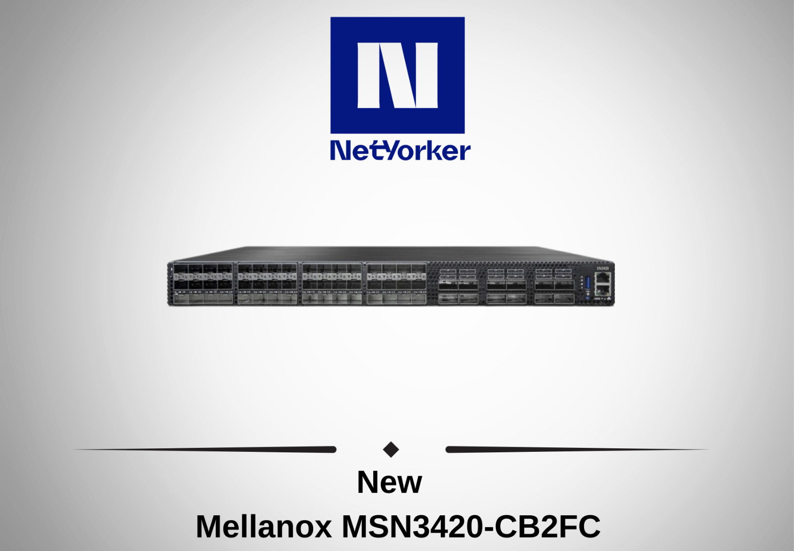 NEW NVIDIA Mellanox MSN3420-CB2FC 32x25GbE 2x100G QSFP28 Spectrum Switch