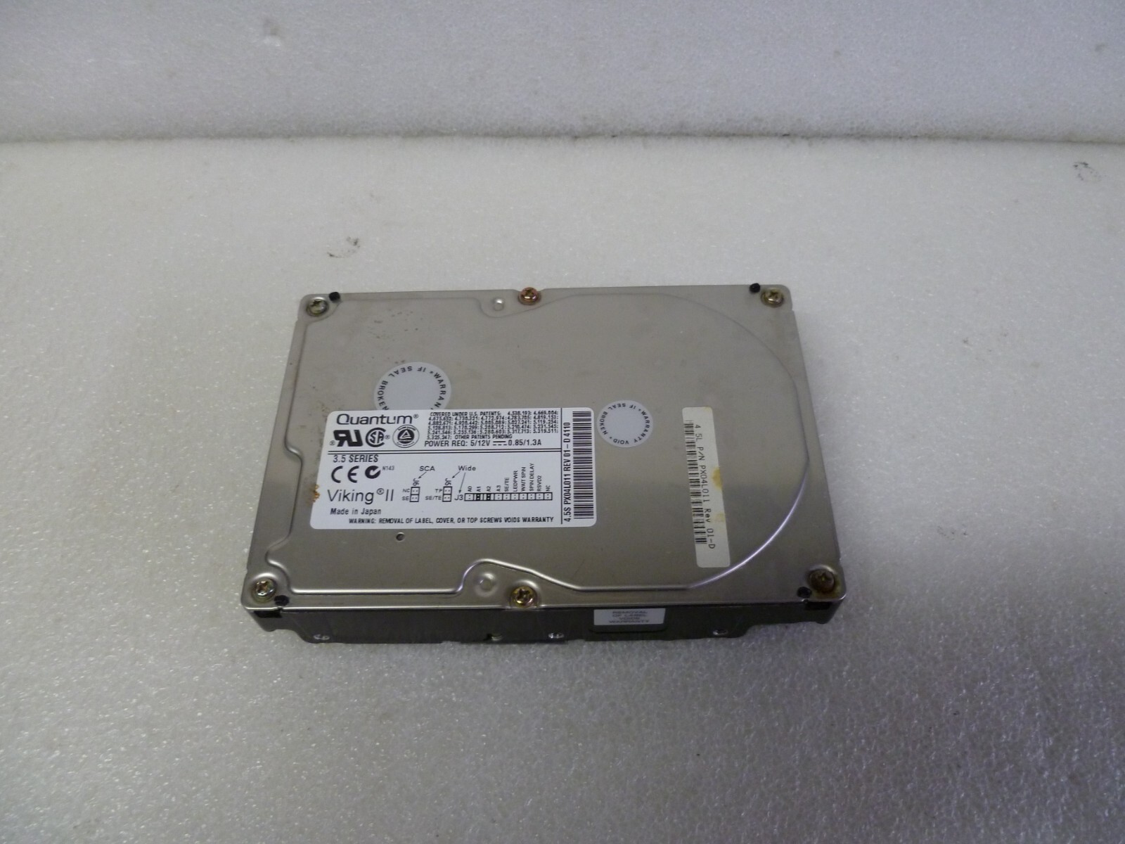 Quantum Viking II PX04L011 4.5GB 3.5" 68 PIN SCSI Hard Drive