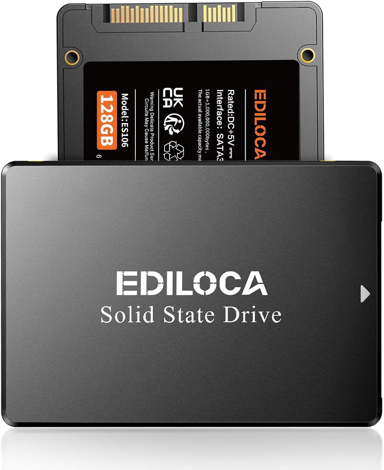 128GB SSD Internal Solid State Drive 2.5" SATA III 6Gb/S, 500Mb/S Read Speed 3D