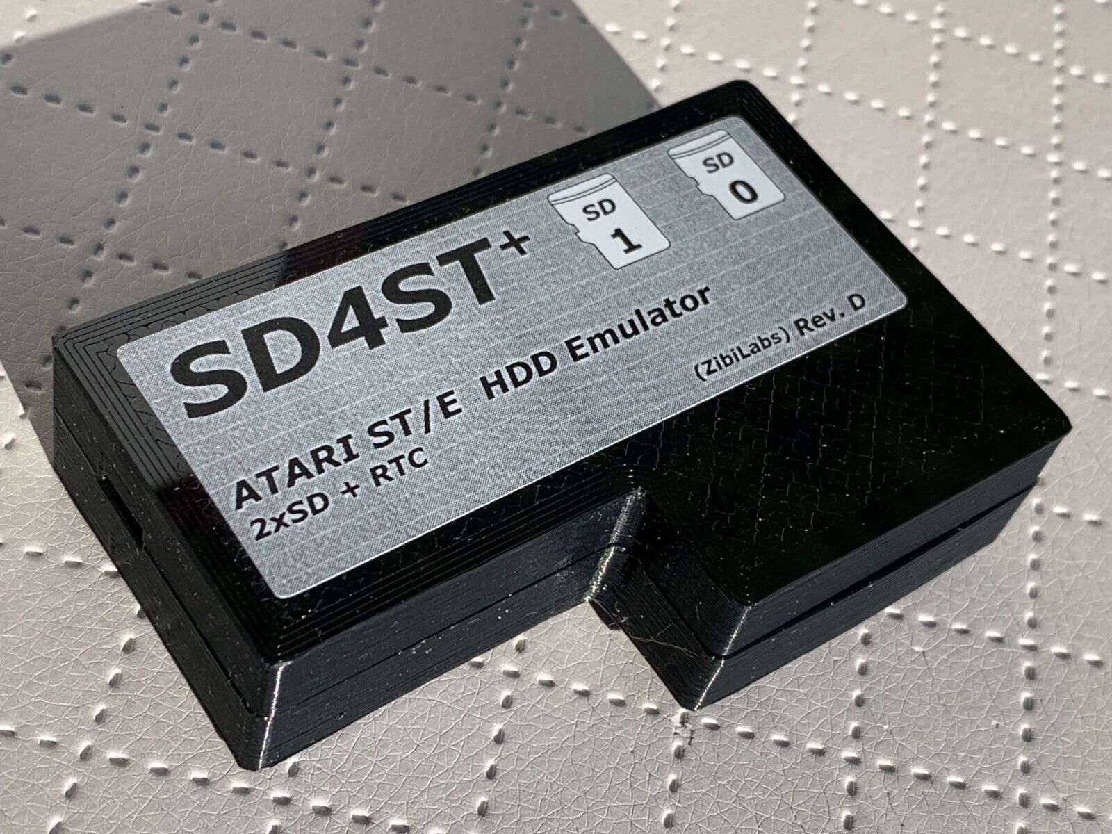 SD4ST+ Mini hard disk drive HDD for Atari ST STE 2x micro SD card + RTC / #11