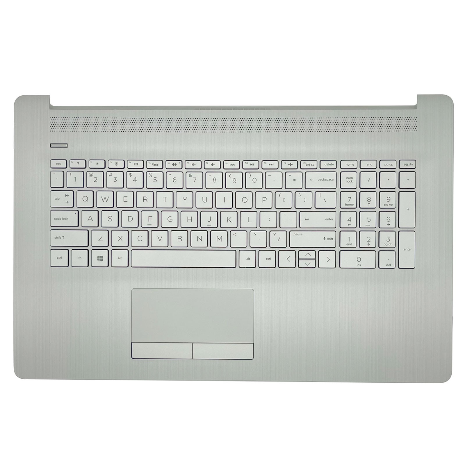 L92787-001 New for HP 17-BY 17-CA Palmrest Backlit Keyboard Touchpad 73H0 Silver