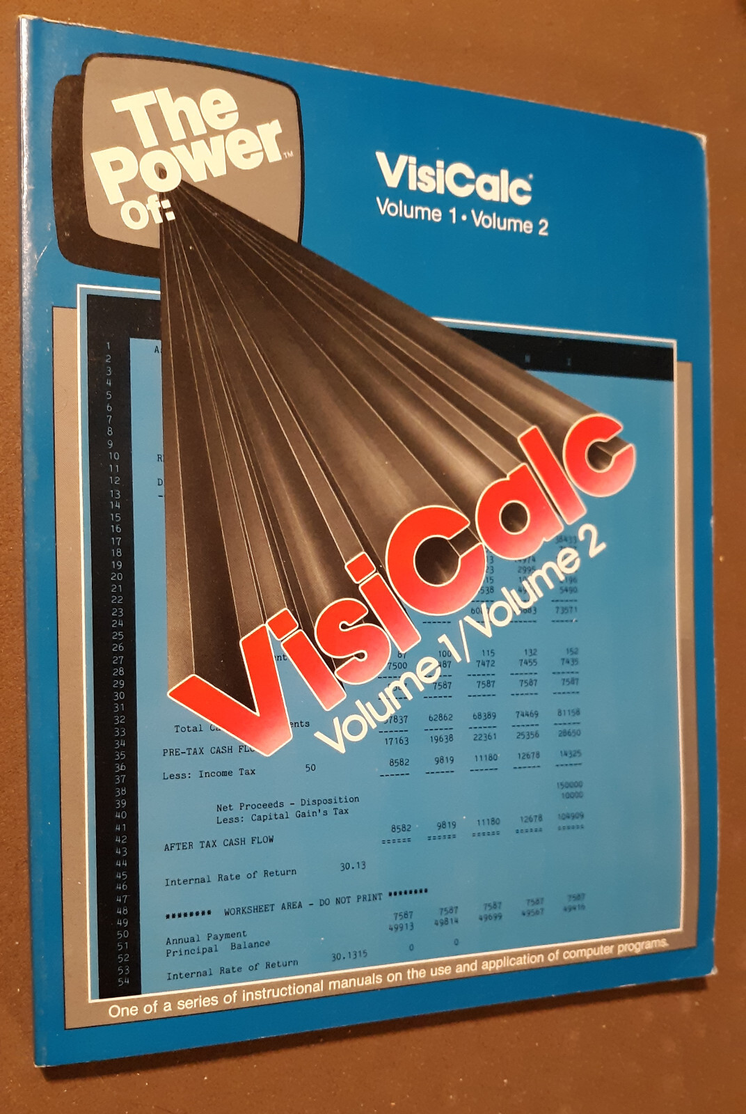 The Power of Visicalc Volume 1 & 2 by MIS for Apple II/IBM/Atari/TRS-80/etc 1982