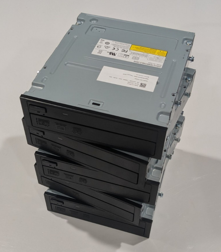 Lot of 5 - Dell 0FY13D DH-16AESH13B SATA DVD±RW 16X Dual Layer DVD/CD Writer OEM