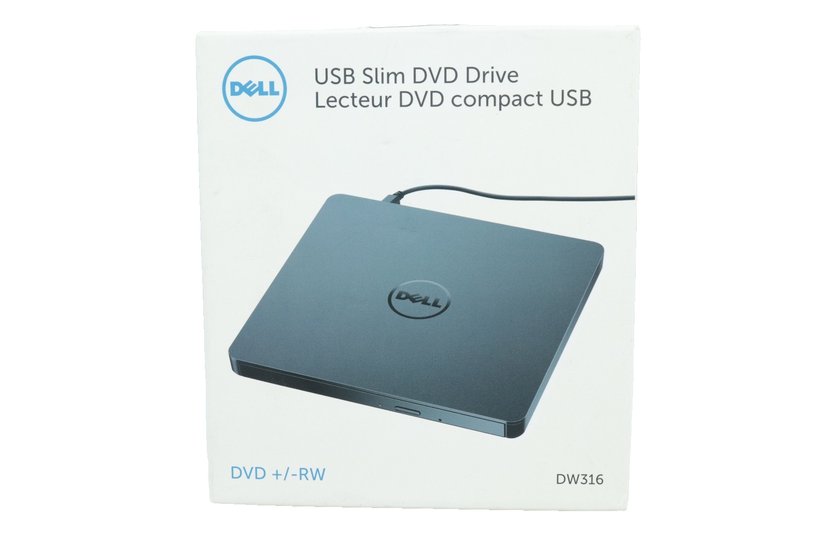 Dell External USB Slim DVD drive, DW316, DVD+/-RW (New)