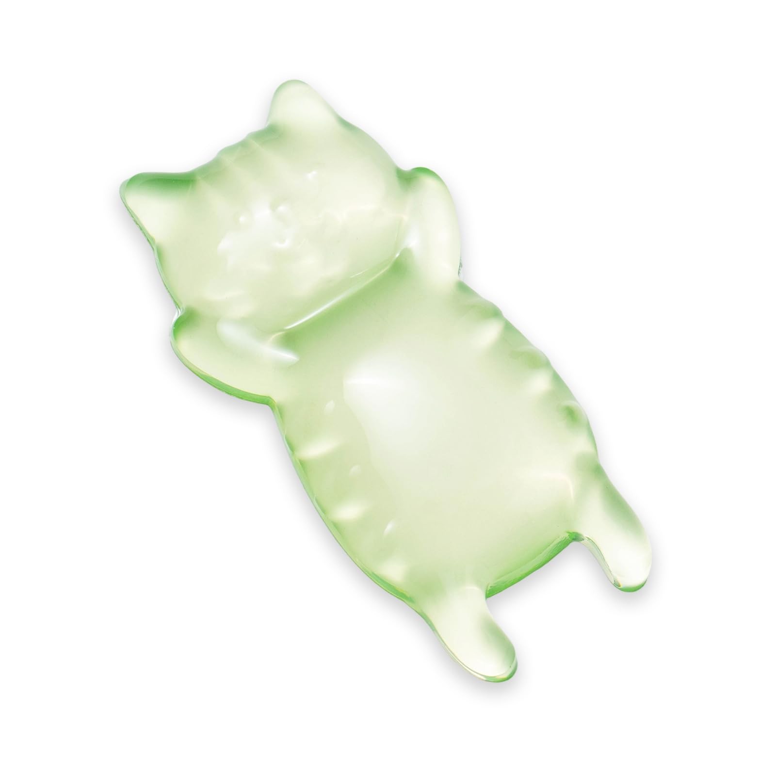 Green Clear Cute Cat Ergonomic Silicone Gel Mouse Wrist Rest Typing Support
