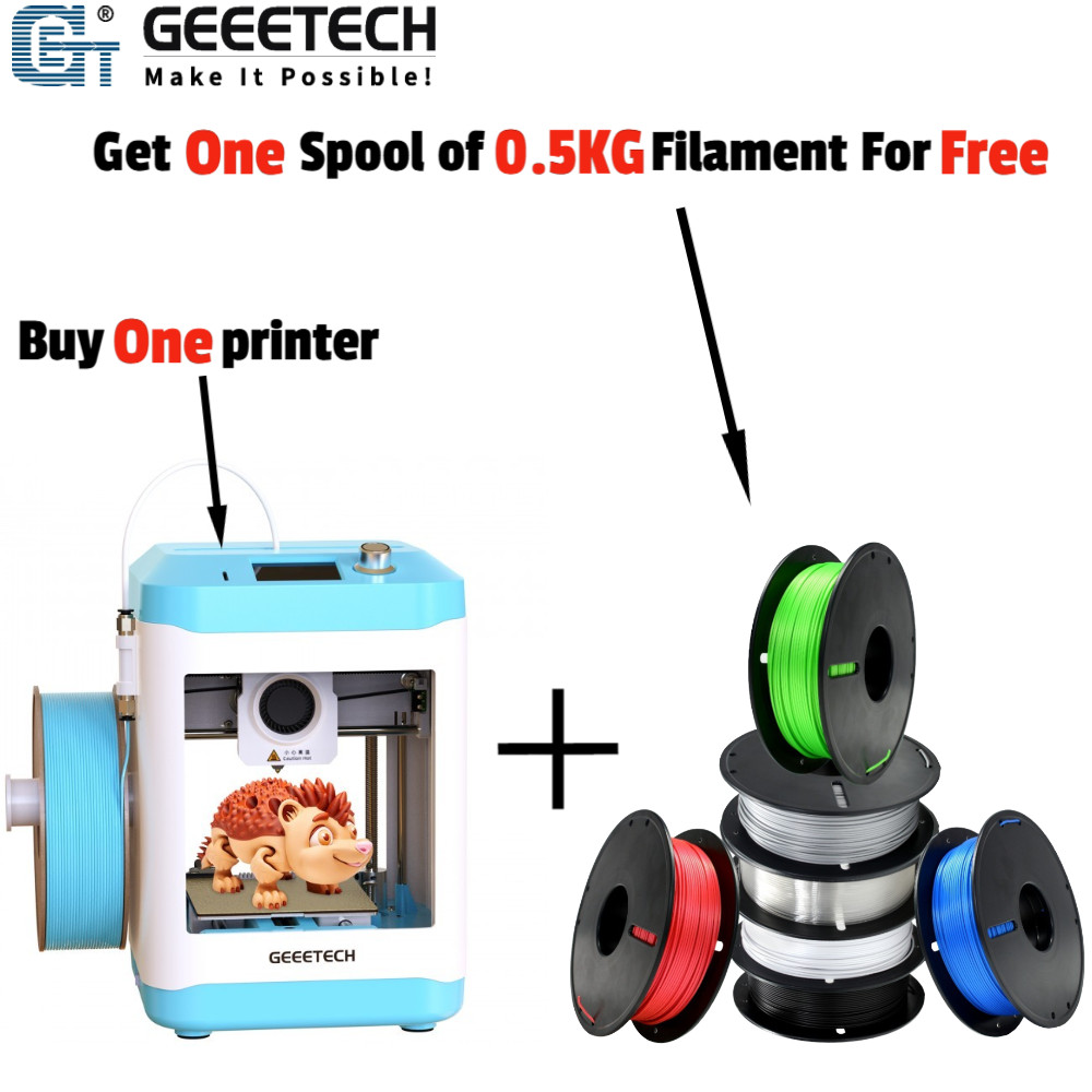 New Geeetech M1 Mini High Speed 3D Printer 100*110*100MM With One 0.5KG Filament
