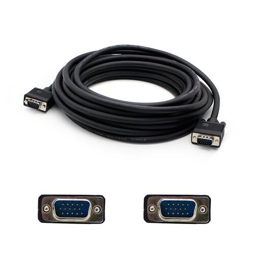 HOTRON 6ft VGA Male to Male Black Cable Max Resolution Up to 1920x1200 (WUXGA)