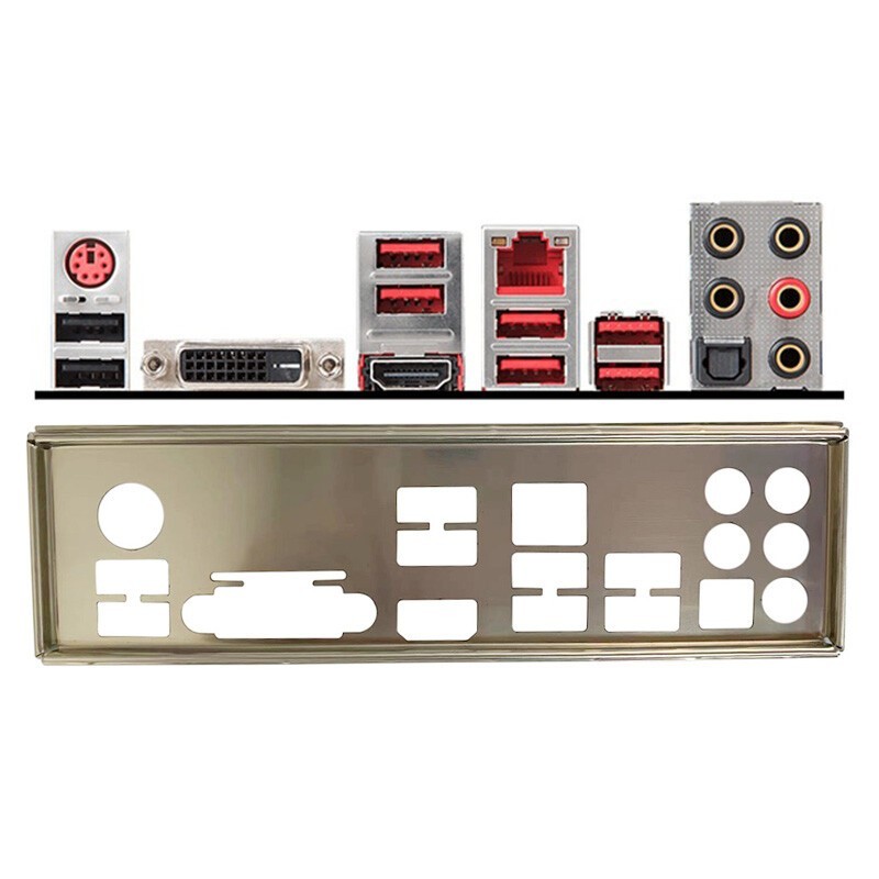 New 1pcs OEM IO I/O Shield Motherboard Backplate Baffle For MSI X470 GAMING PLUS